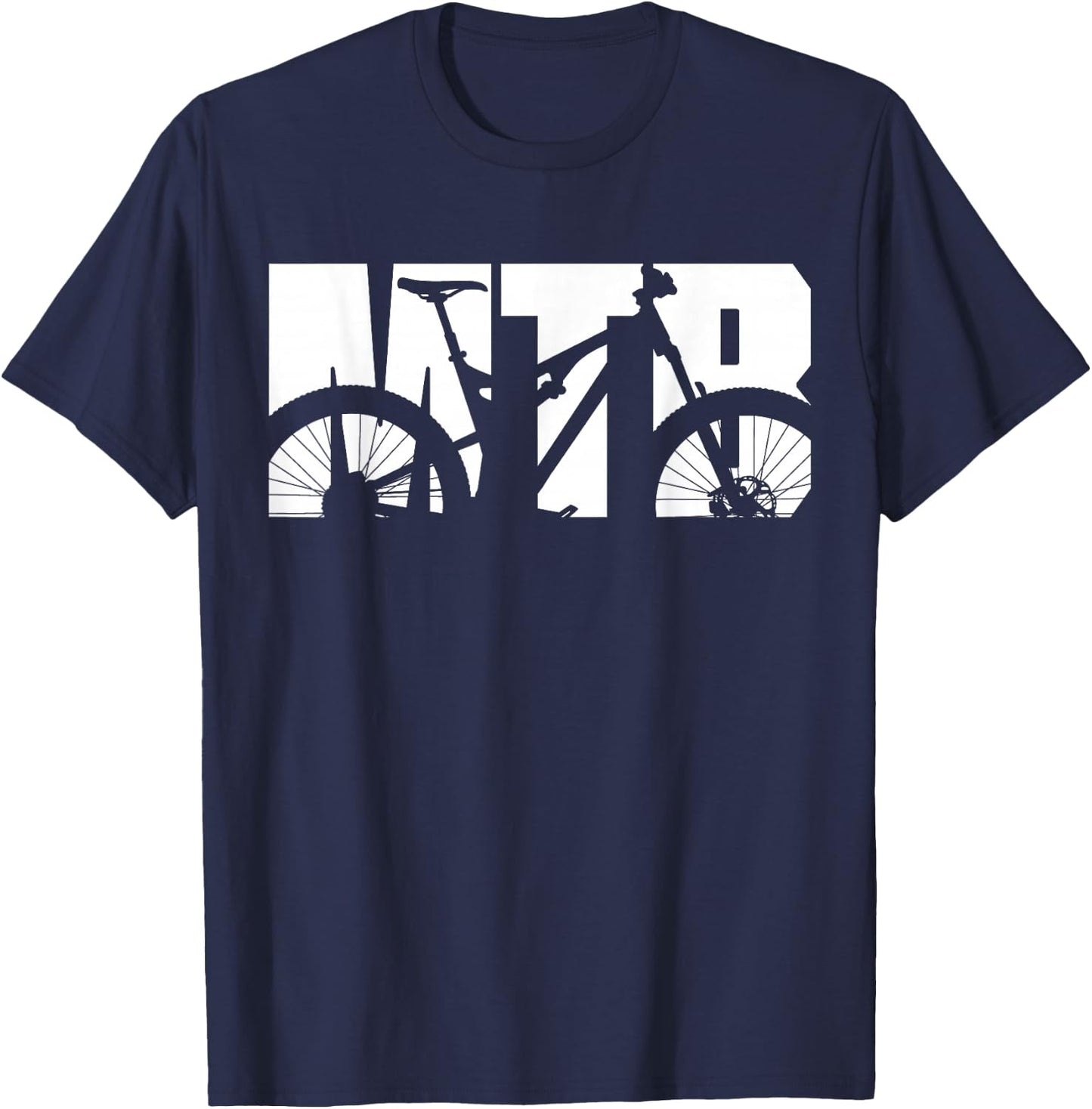 MTB Mountain Bike Shirt for Mountain Biker T-Shirt - T-Shirt | Navy