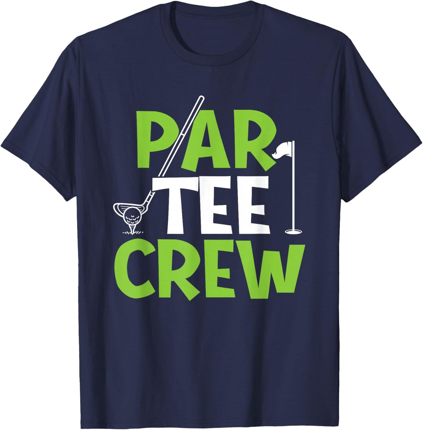 Par Crew - Putter Golfer Golf Lover Golfing T-Shirt - T-Shirt | Navy