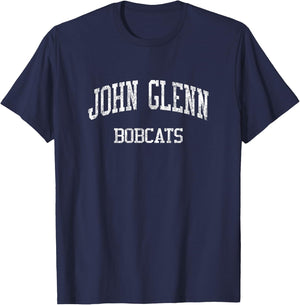 John Glenn High School HS Bay City MI Vintage Sports T-Shirt - T-Shirt | Navy