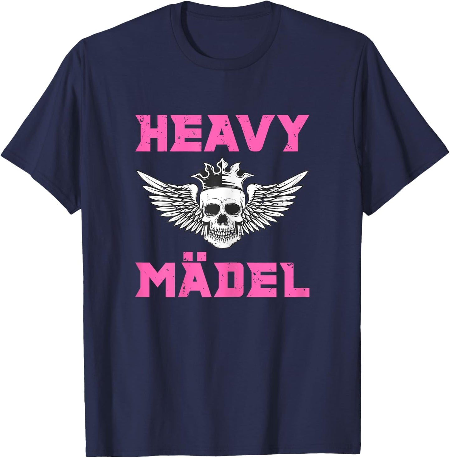 Women's Heavy Girls Heavy Metal Fan Rock Festival Women Hard Rock , black, s T-Shirt - T-Shirt | Navy