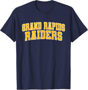 Grand Rapids Community College Raiders Apparel Sports Fan T-Shirt - T-Shirt | Navy