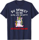 Du Denkst Ich Bin Klein Lieb Und Nett Cute Funny Unicorn Short Sleeve , black T-Shirt - T-Shirt | Navy
