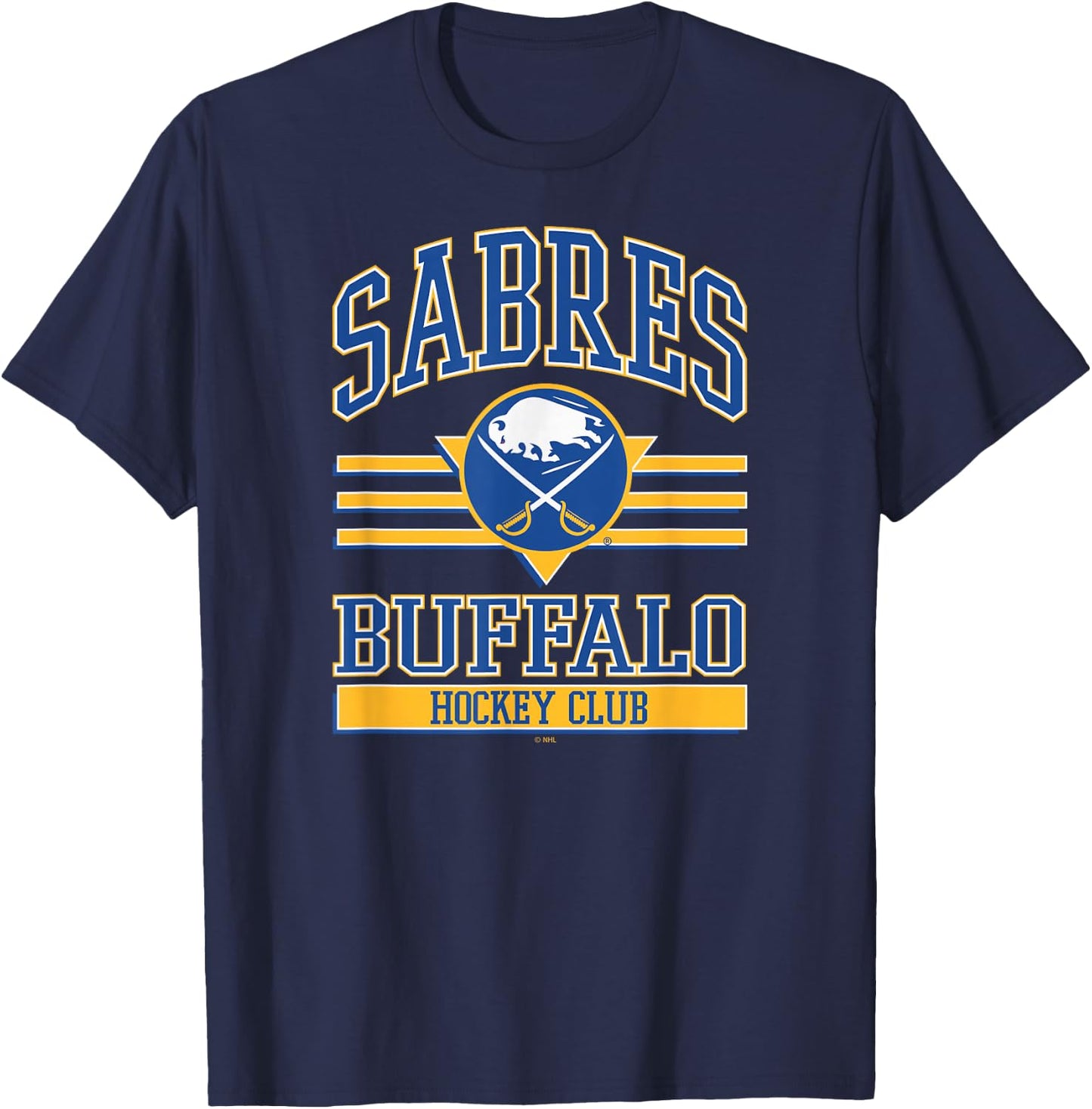 Buffalo Sabres Hockey Club Black Officially Licensed T-Shirt - T-Shirt | Navy