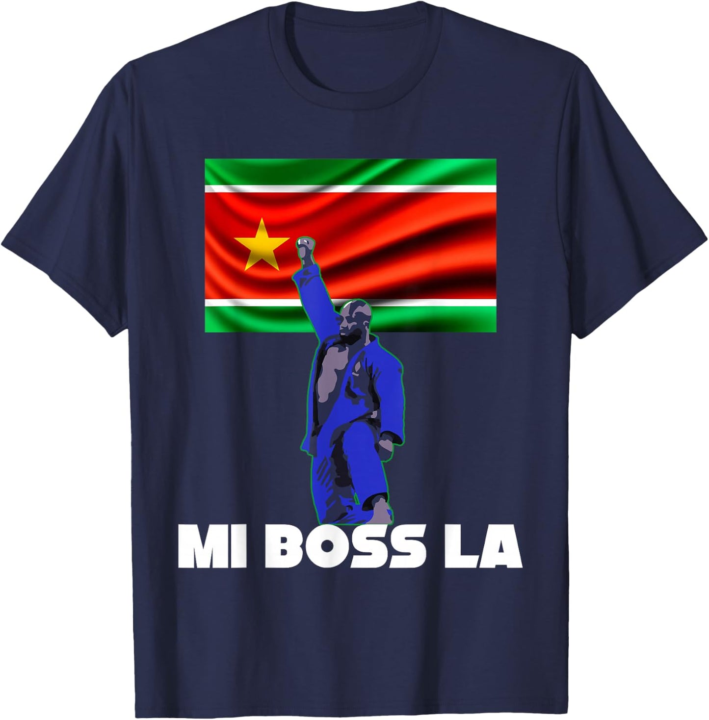 Guadeloupe Judo Champion The Boss Man Woman Child , Black, S T-Shirt - T-Shirt | Navy