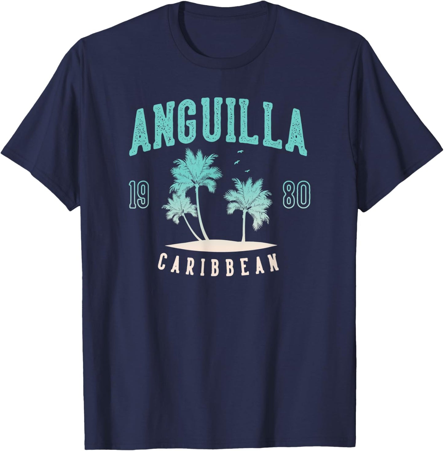 Anguilla Caribbean T-Shirt - T-Shirt | Navy