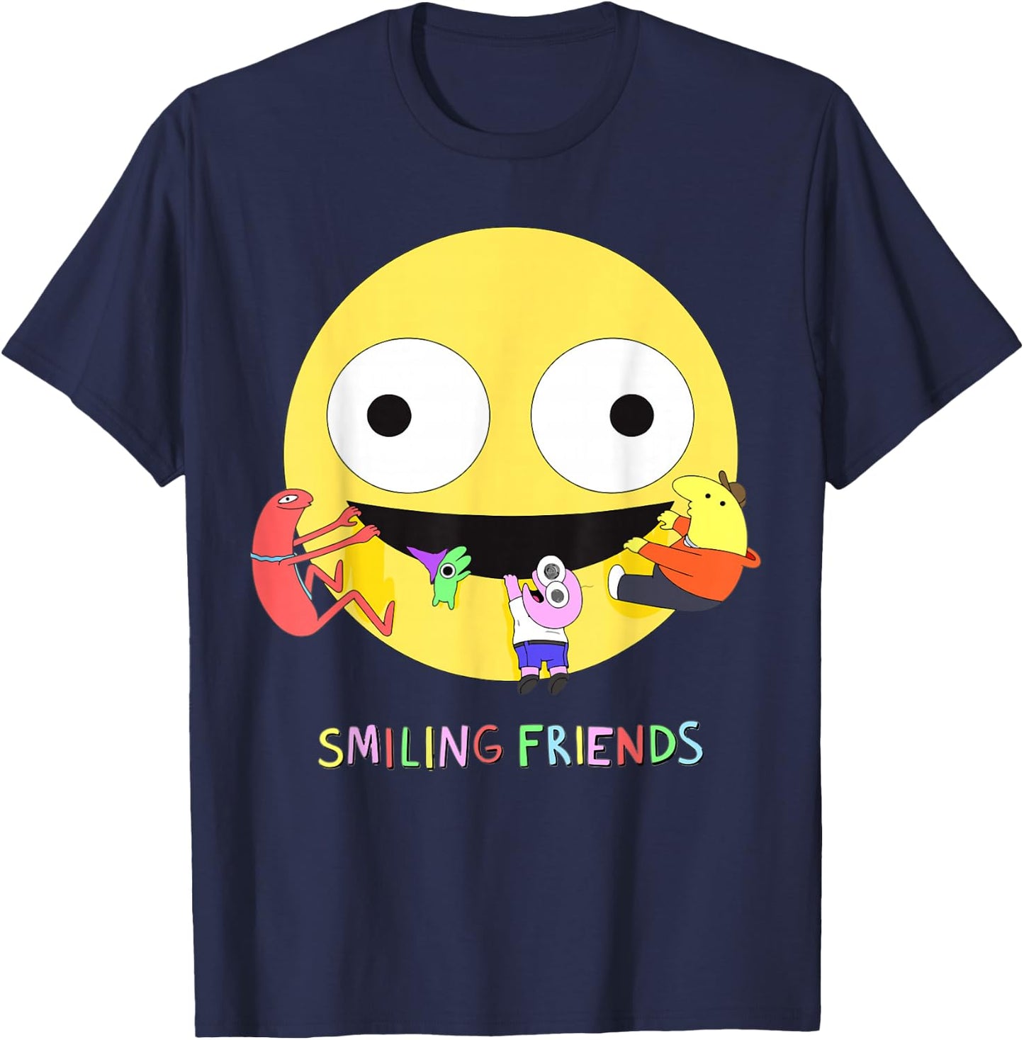 Smiling Friends T-Shirt - T-Shirt | Navy