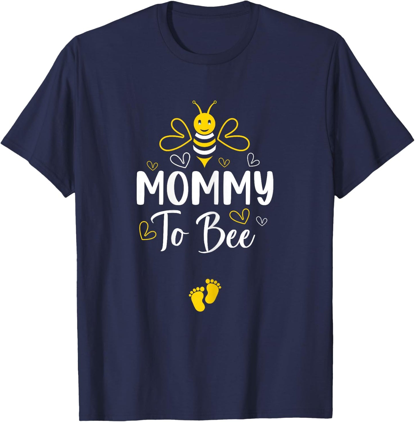 Mommy to Bee Pregnancy Announcement Baby Shower Mommy T-Shirt - T-Shirt | Navy
