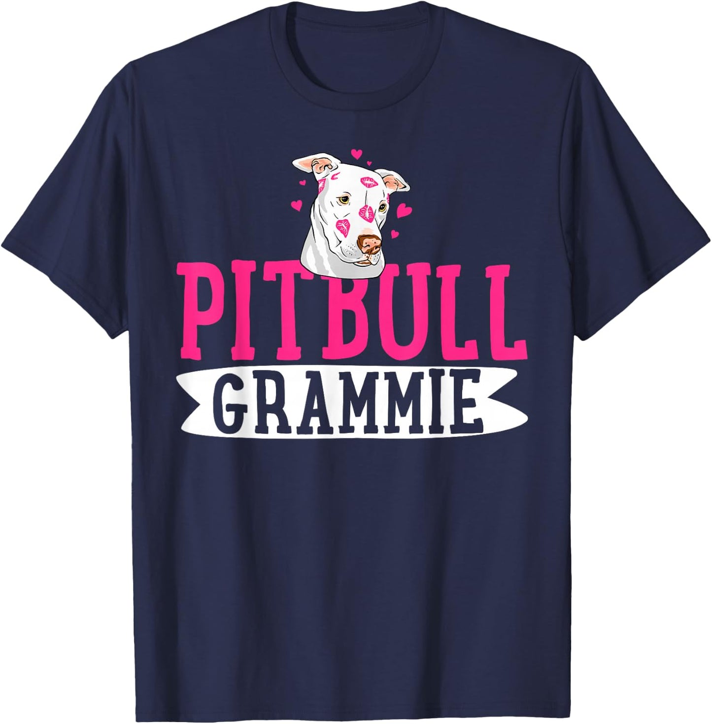 Pitbull Grammie Pit Bull Terrier Dog Pibble Mother's Day T-Shirt - T-Shirt | Navy
