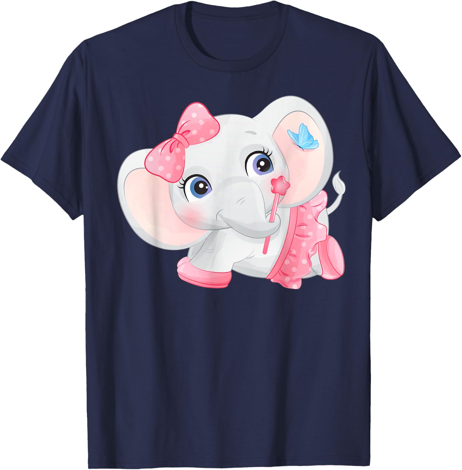 Baby elephant girl T-Shirt - T-Shirt | Navy
