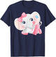 Baby elephant girl T-Shirt - T-Shirt | Navy