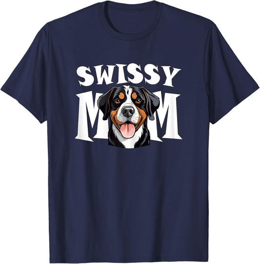Großer Schweizer Sennenhund Mama Niedlich Swissy Mutter T-Shirt - T-Shirt | Navy