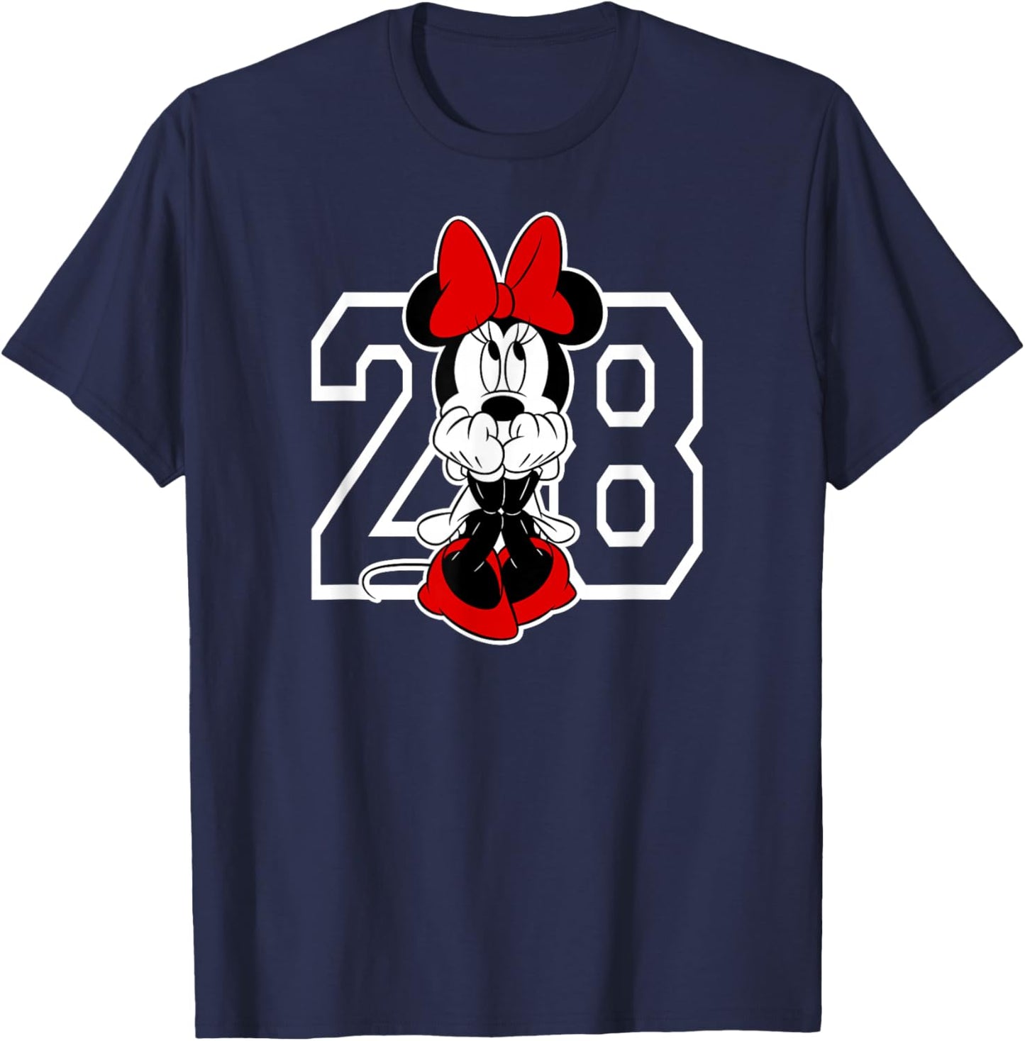 Minnie Mouse - Collegiate 1928 T-Shirt - T-Shirt | Navy