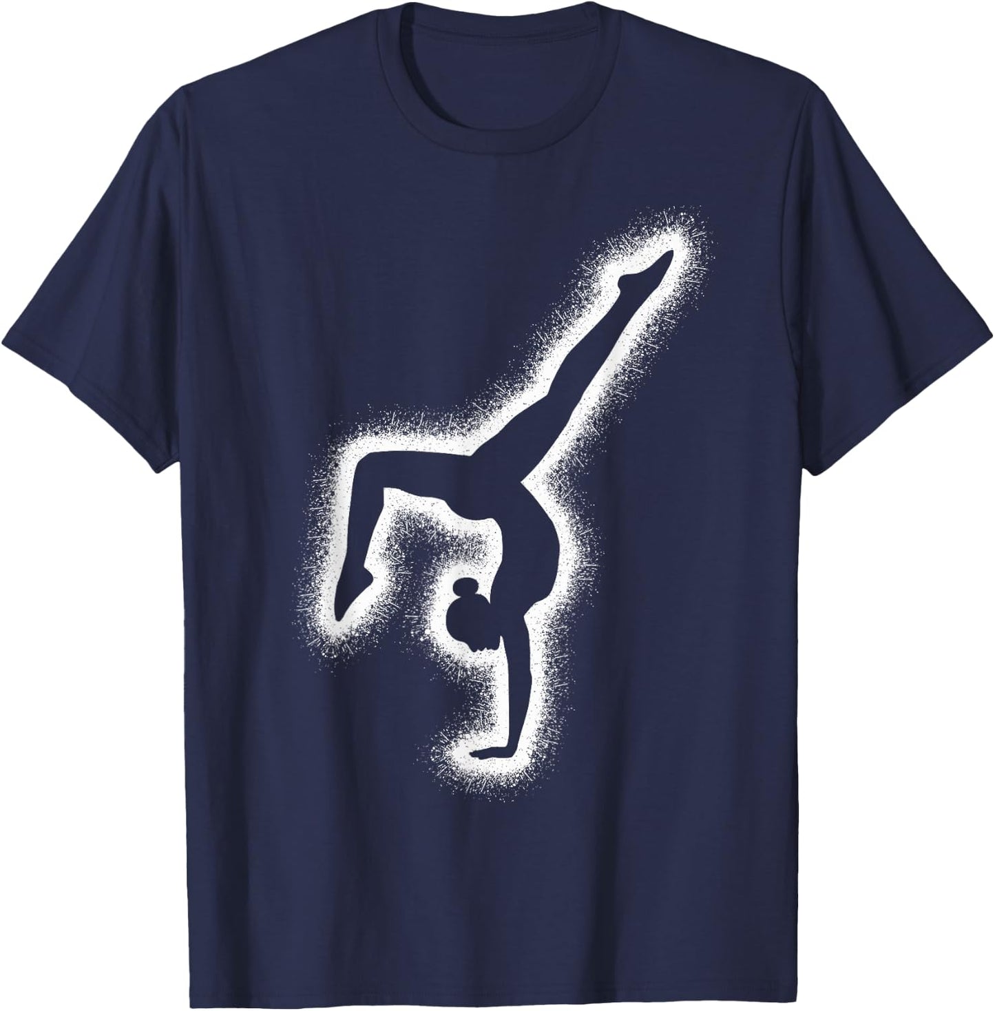 Gymnastics Handstand Girls Kids Gymnastics Women's , black T-Shirt - T-Shirt | Navy