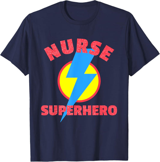 Nurse Superhero - RN Funny Halloween for Nurse T-Shirt - T-Shirt | Navy