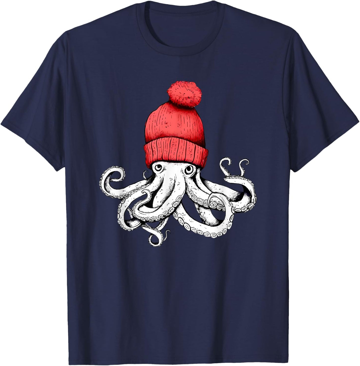 Octopus Chillin T-Shirt - T-Shirt | Navy