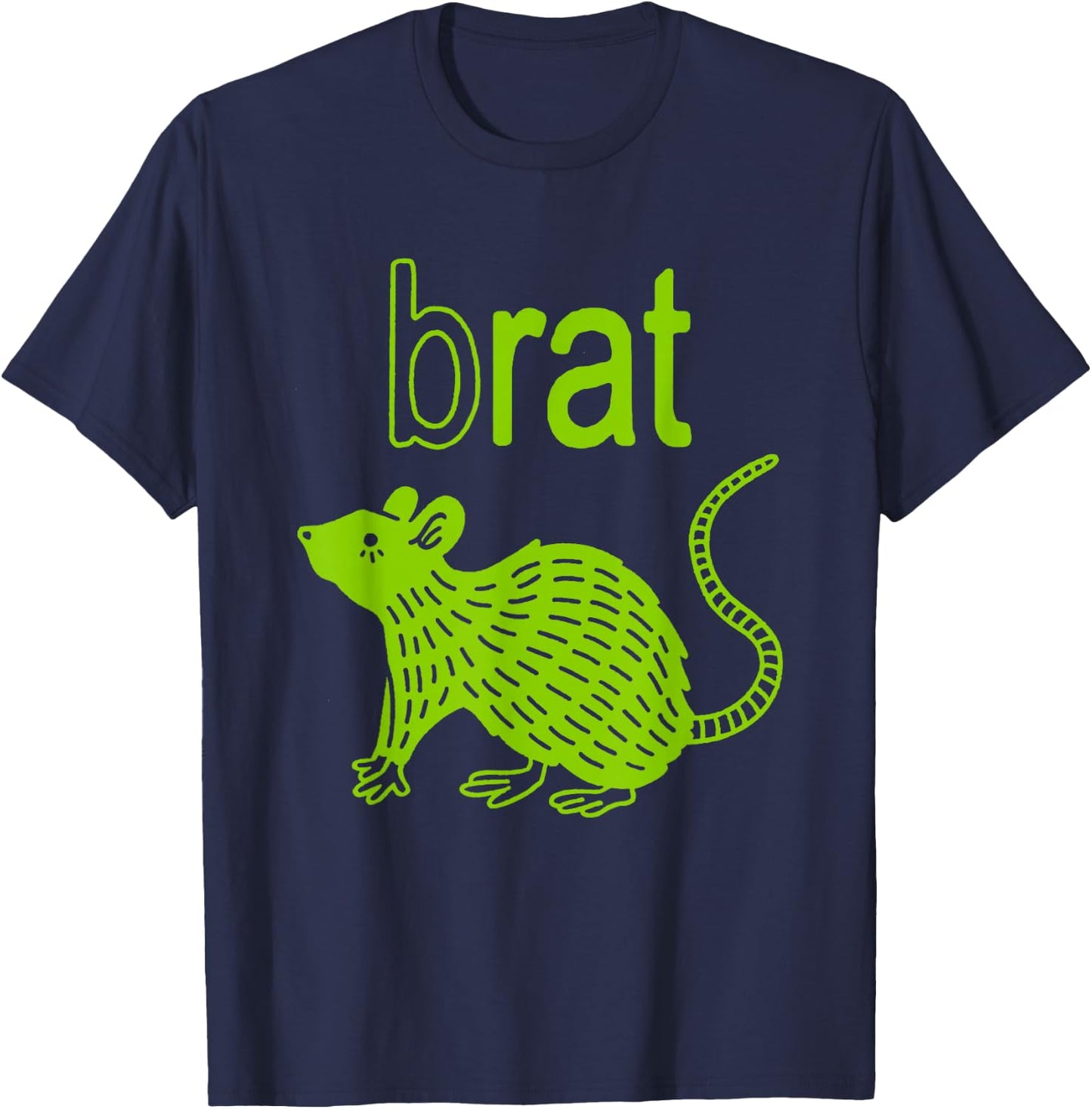 Brat B Rat Mouse Funny Apparel T-Shirt - T-Shirt | Navy