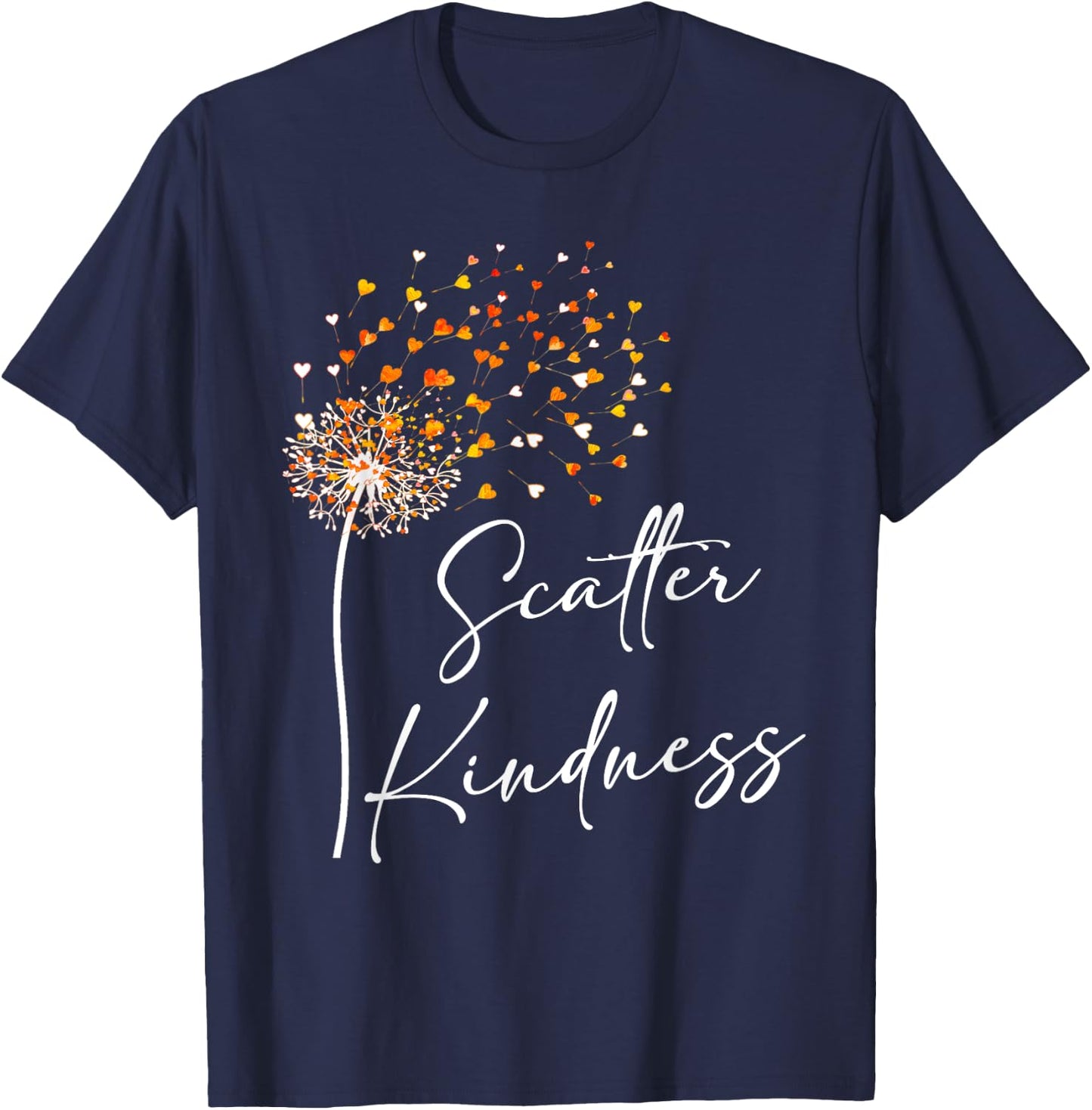 Scatter Kindness Unity Day Anti-Bullying Be Kind T-Shirt - T-Shirt | Navy