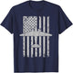 DC-3 Airplane Patriotic Flag Vintage Warbird Pilot Women Kids Men T-Shirt - T-Shirt | Navy