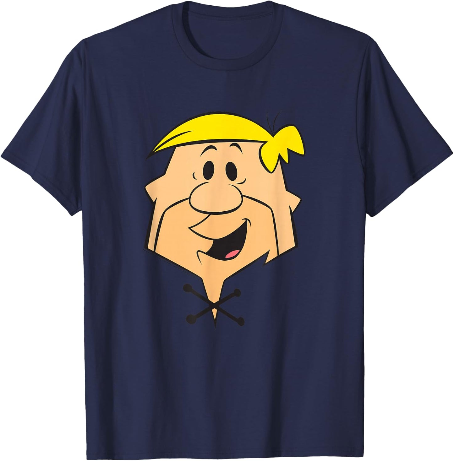 The Flintstones Barney Rubble Big Face T-Shirt - T-Shirt | Navy