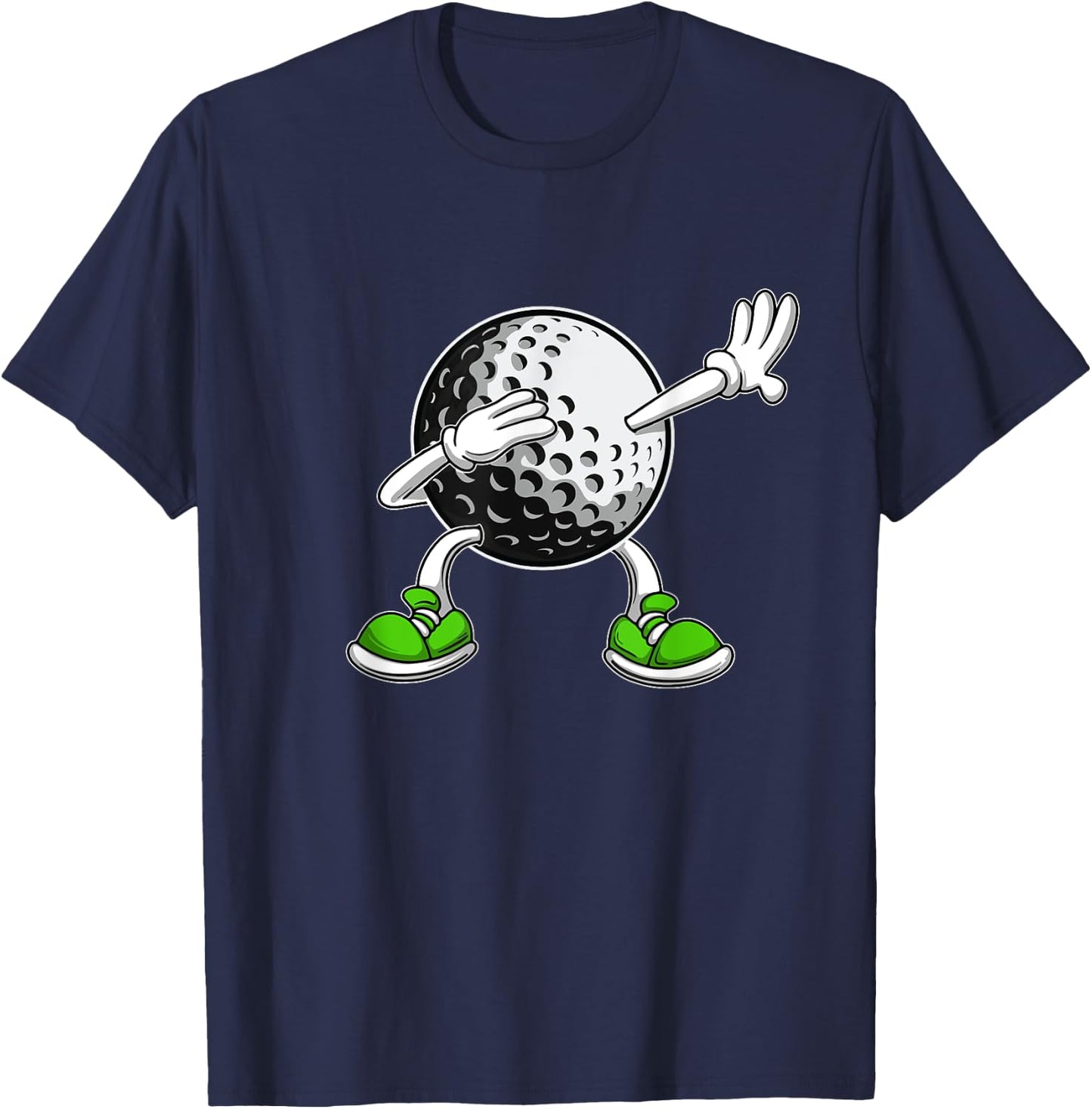 Dabbing Golf Ball - Golf Lover Golfing Golfer Putter T-Shirt - T-Shirt | Navy