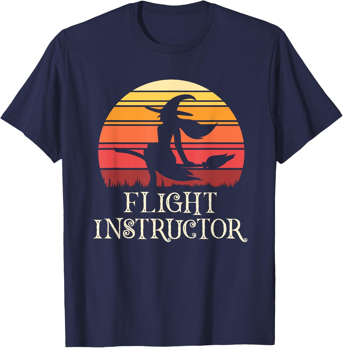 Flight Instructor Witch T-Shirt - T-Shirt | Navy