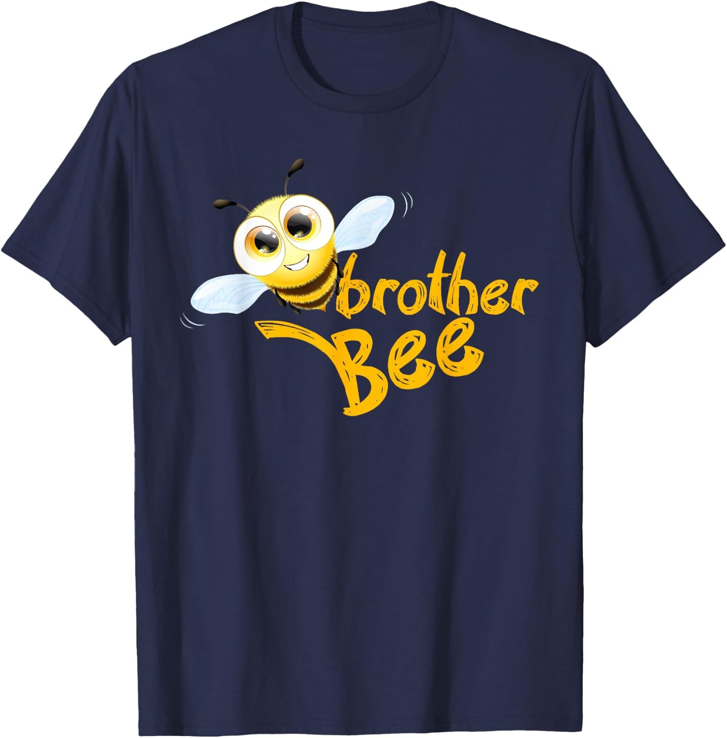 Brother Bee Family Matching Bro Present Brother Bee T-Shirt - T-Shirt | Navy