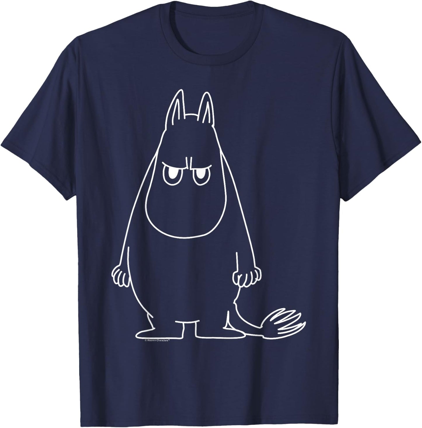 Moomin Angry Moomintroll , black T-Shirt - T-Shirt | Navy