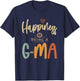 Happiness is Being a G-Ma - Grandma T-Shirt - T-Shirt | Navy