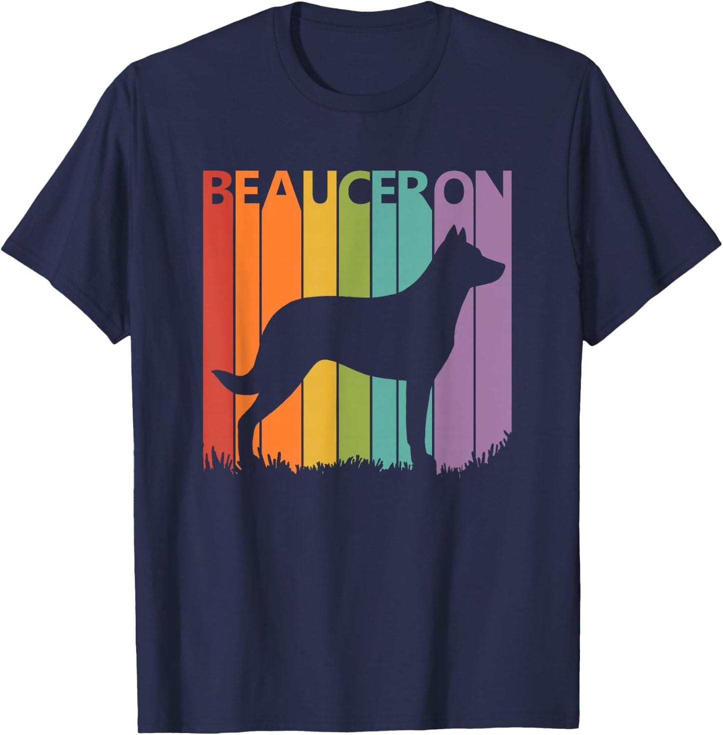 Beauceron Shirt - Funny Dog Lover Gift T-Shirt - T-Shirt | Navy