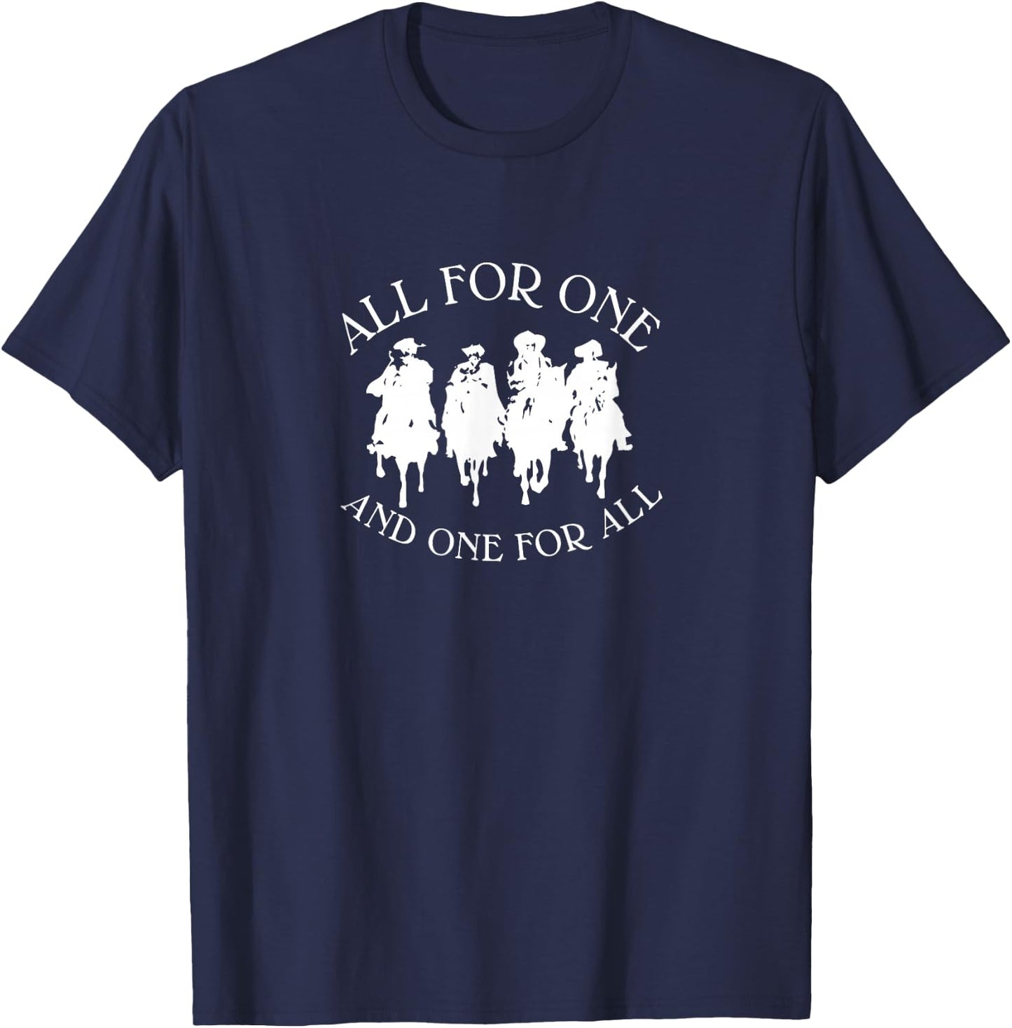 All for One Three Musketeers Dumas T-Shirt - T-Shirt | Navy