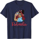 Fabuela Like a Regular Abuela But More Fabulous Messy Bun T-Shirt - T-Shirt | Navy