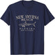 New Smyrna Beach Florida Shark Vintage Ivory Art Fishing T-Shirt - T-Shirt | Navy