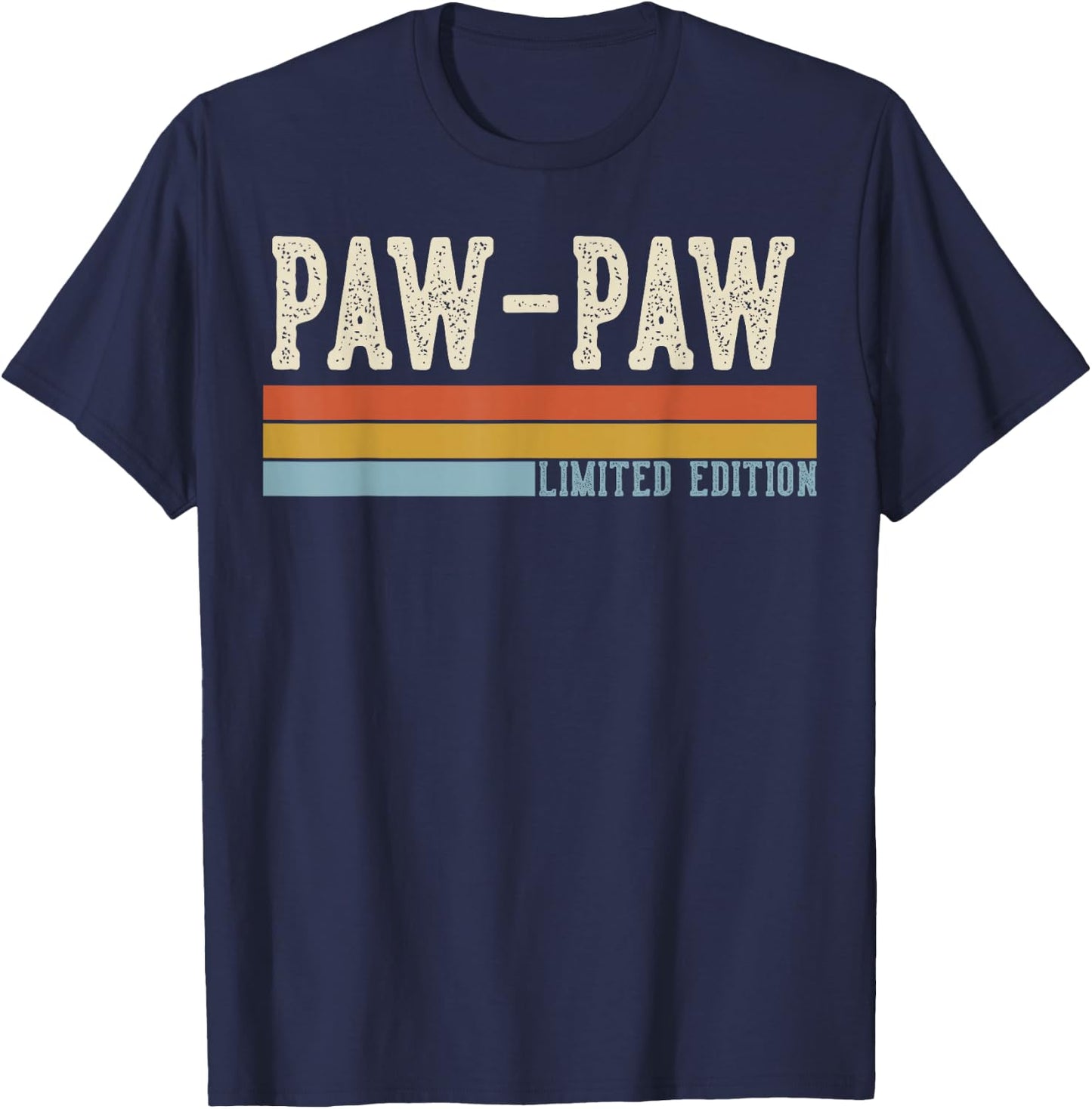 PAW-PAW Vintage Grandpa Retro Fathers Day T-Shirt - T-Shirt | Navy