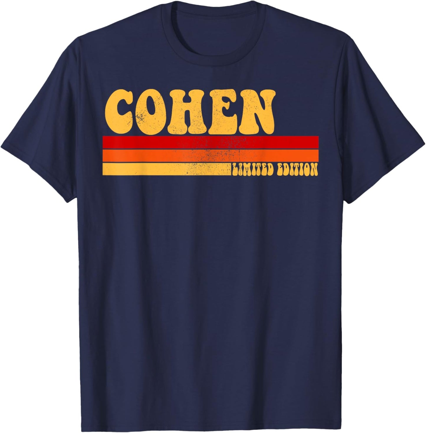 COHEN Name Personalized Idea Men Retro Vintage COHEN T-Shirt - T-Shirt | Navy