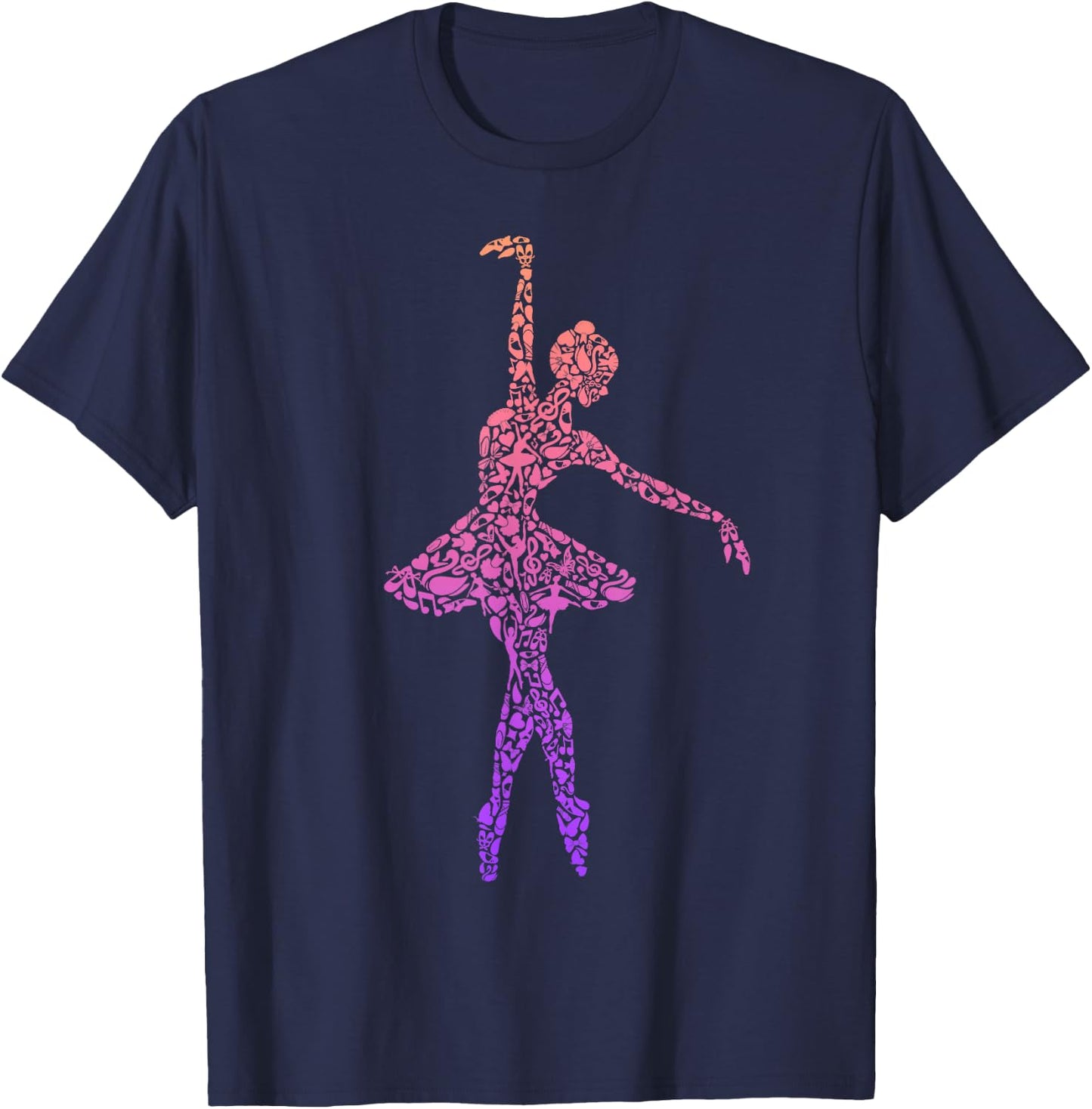 Balletttänzerin Ballerina Tanzen Mädchen Ballett Tänzerin T-Shirt - T-Shirt | Navy