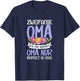 with German Text "Zweififold Grandma Double So Cool Grandma Say, black T-Shirt - T-Shirt | Navy