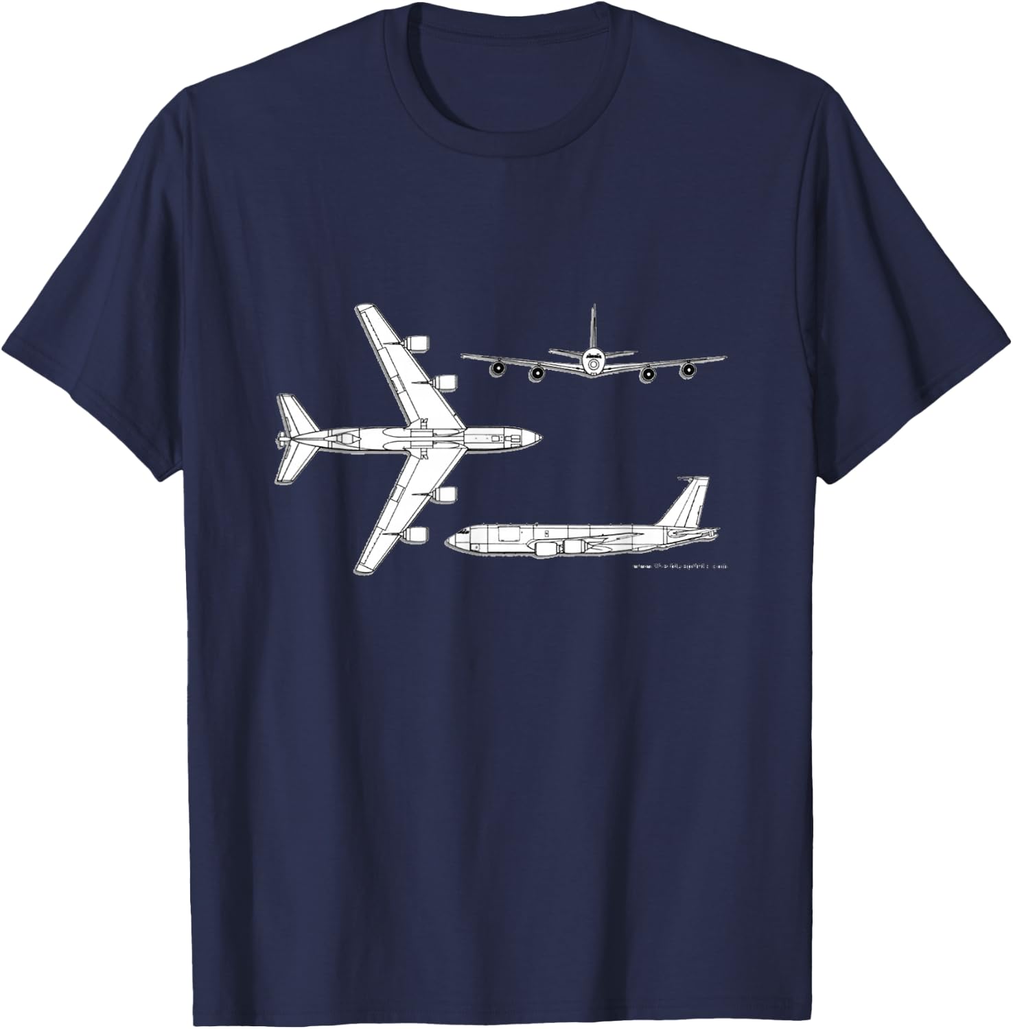 KC-135 Stratotanker Jet Military Aircraft Army Veteran Gift T-Shirt - T-Shirt | Navy