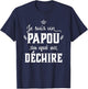 Grandpa Papou qui rips Humour Father's Day 2025 T-Shirt - T-Shirt | Navy
