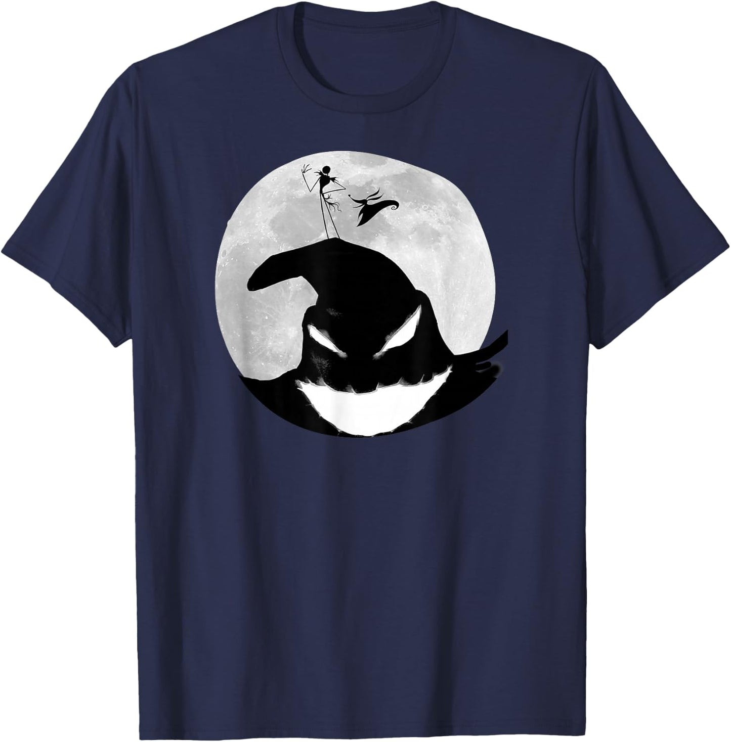 The Nightmare Before Christmas - Oogie Boogie Moon T-Shirt - T-Shirt | Navy