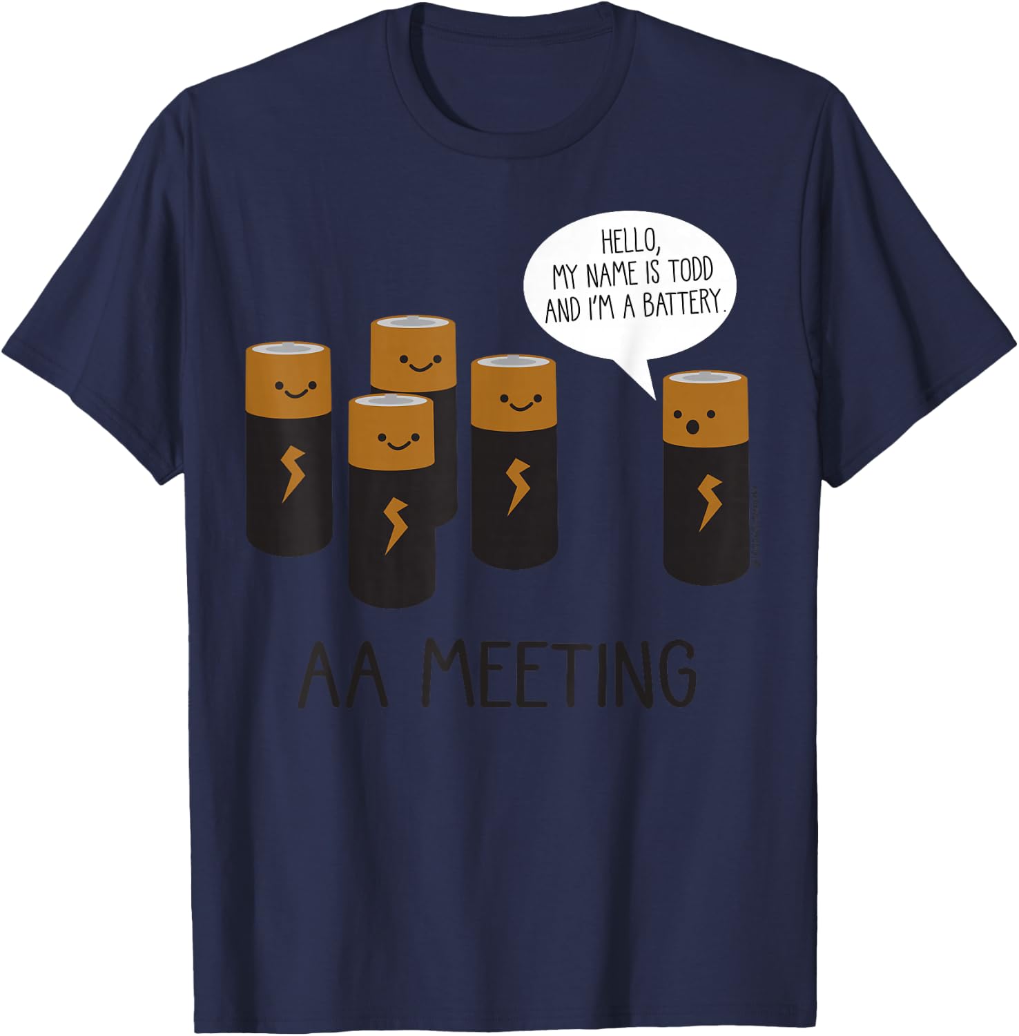 Aa Meeting T-Shirt - T-Shirt | Navy