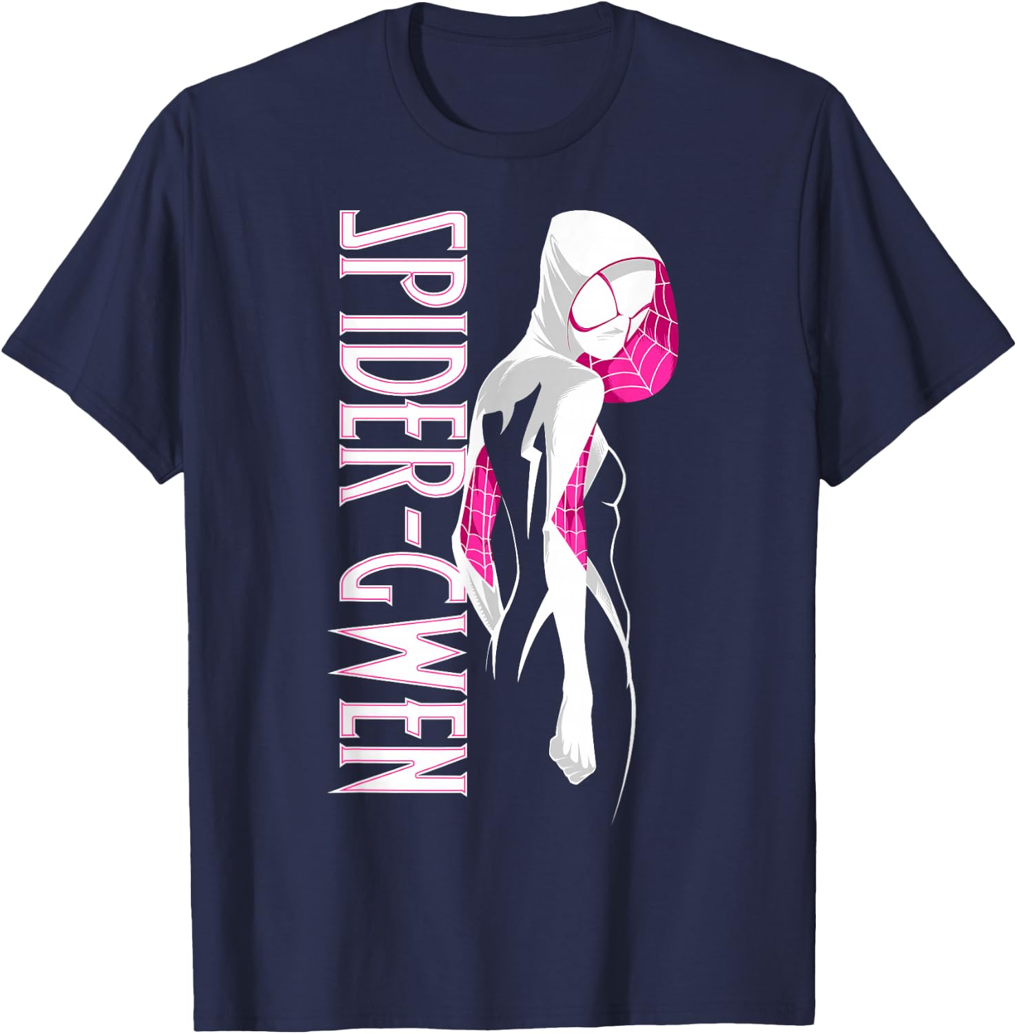 Marvel Spider-Man Spider-Gwen Portrait Small T-Shirt - T-Shirt | Navy