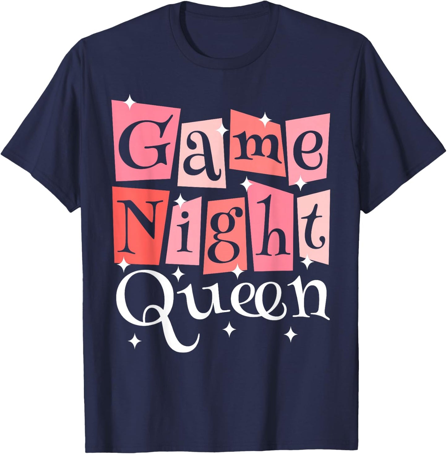 Girl Game Night Daughter Family Board Game Night T-Shirt - T-Shirt | Navy