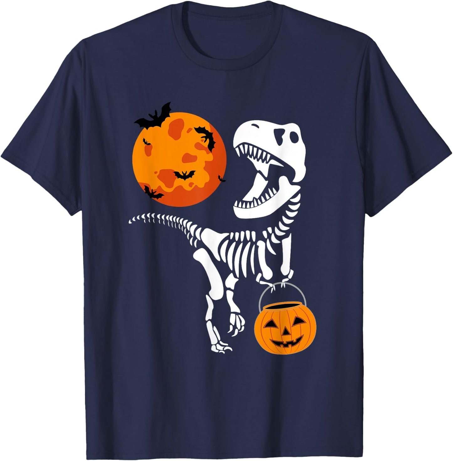 Dinosaur Halloween Shirt Boys Men Kids Toddler Funny T Rex T-Shirt - T-Shirt | Navy