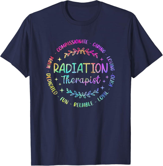 Tie Dye Radiation Therapist Radiation Therapy Men T-Shirt - T-Shirt | Navy