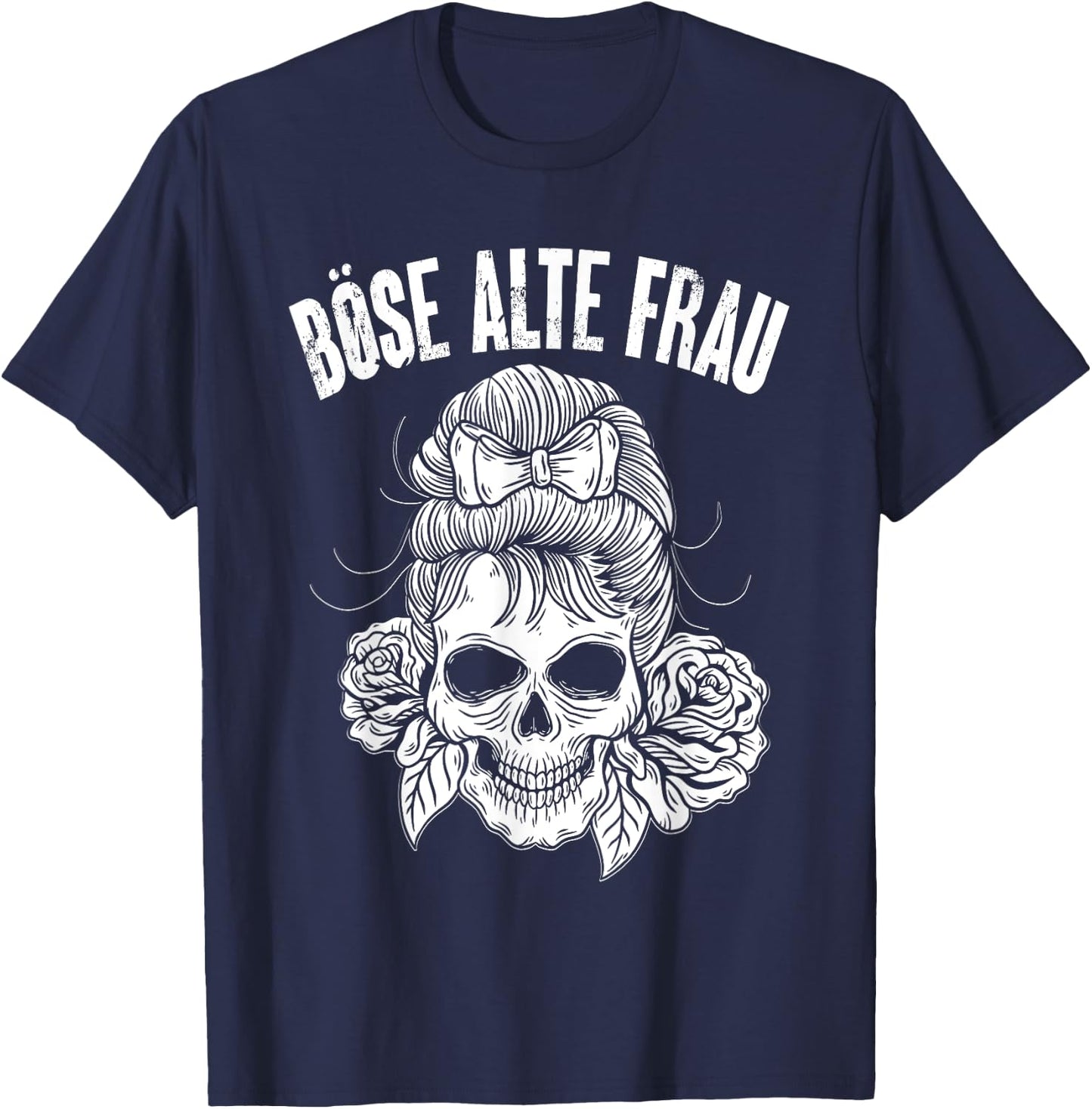 Böse Alte Frau T-Shirt - T-Shirt | Navy