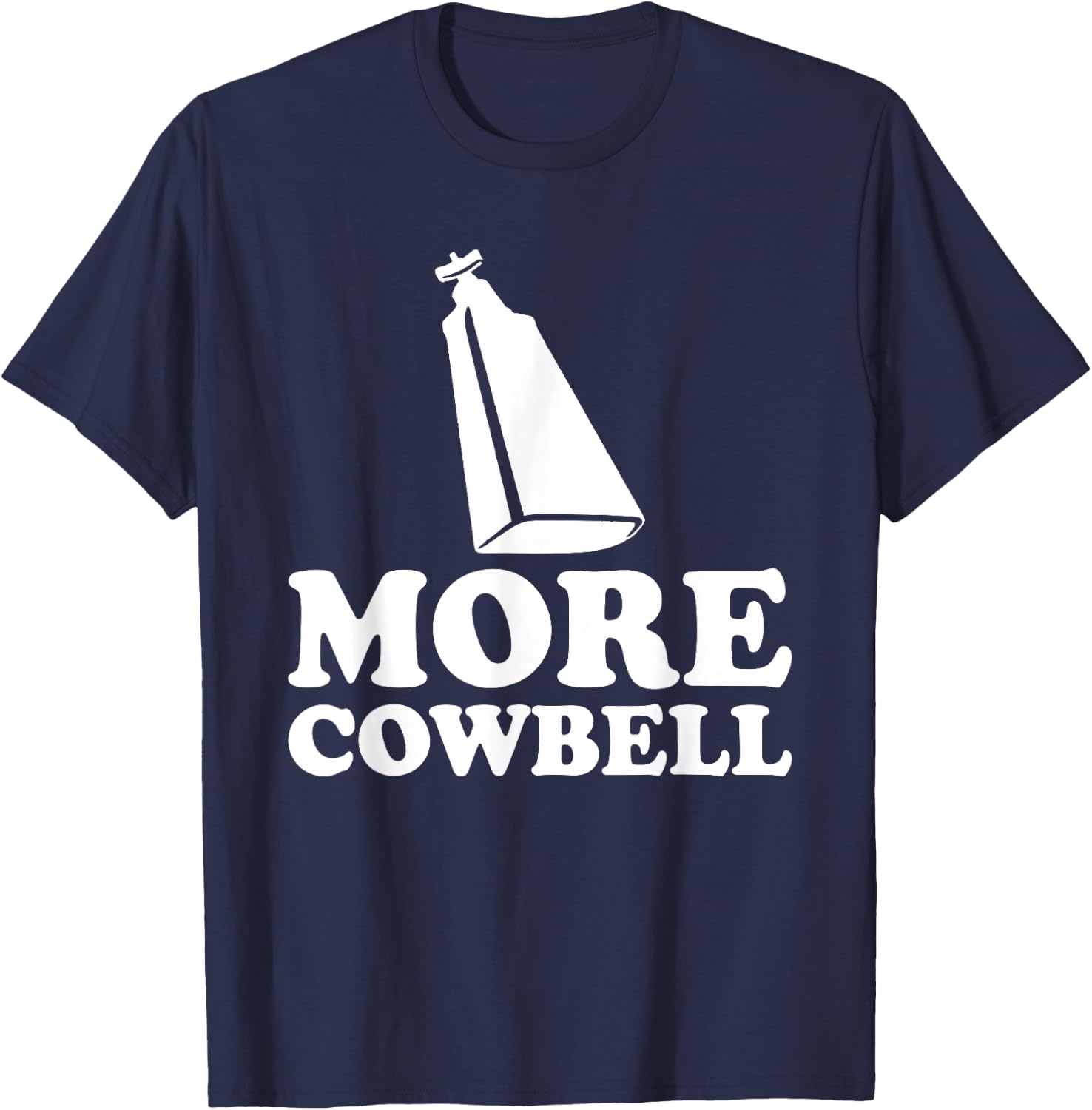More Cowbell Vintage Sketch Comedy Funny Drummer T-Shirt - T-Shirt | Navy