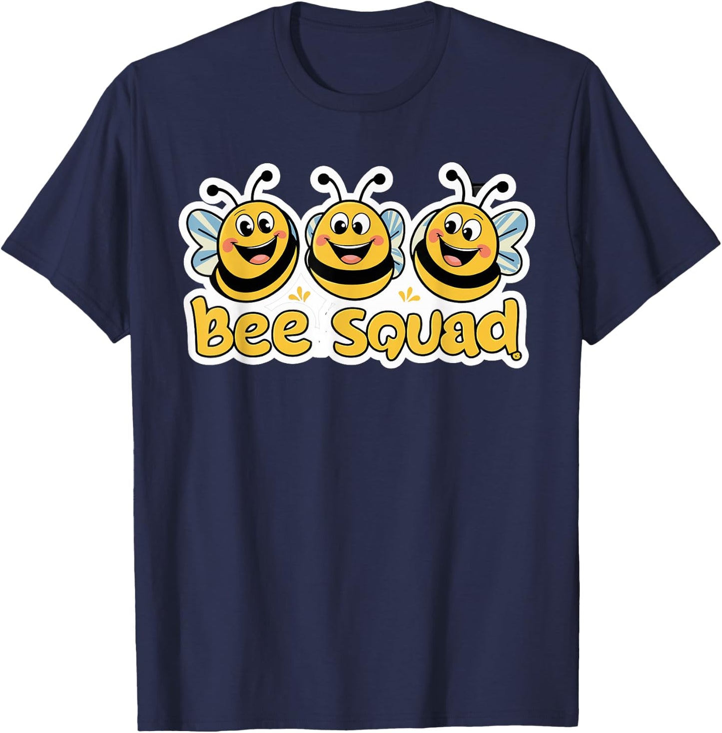 Bee Squad Design for Bee Lover Stuff | Kids Bee T-Shirt - T-Shirt | Navy