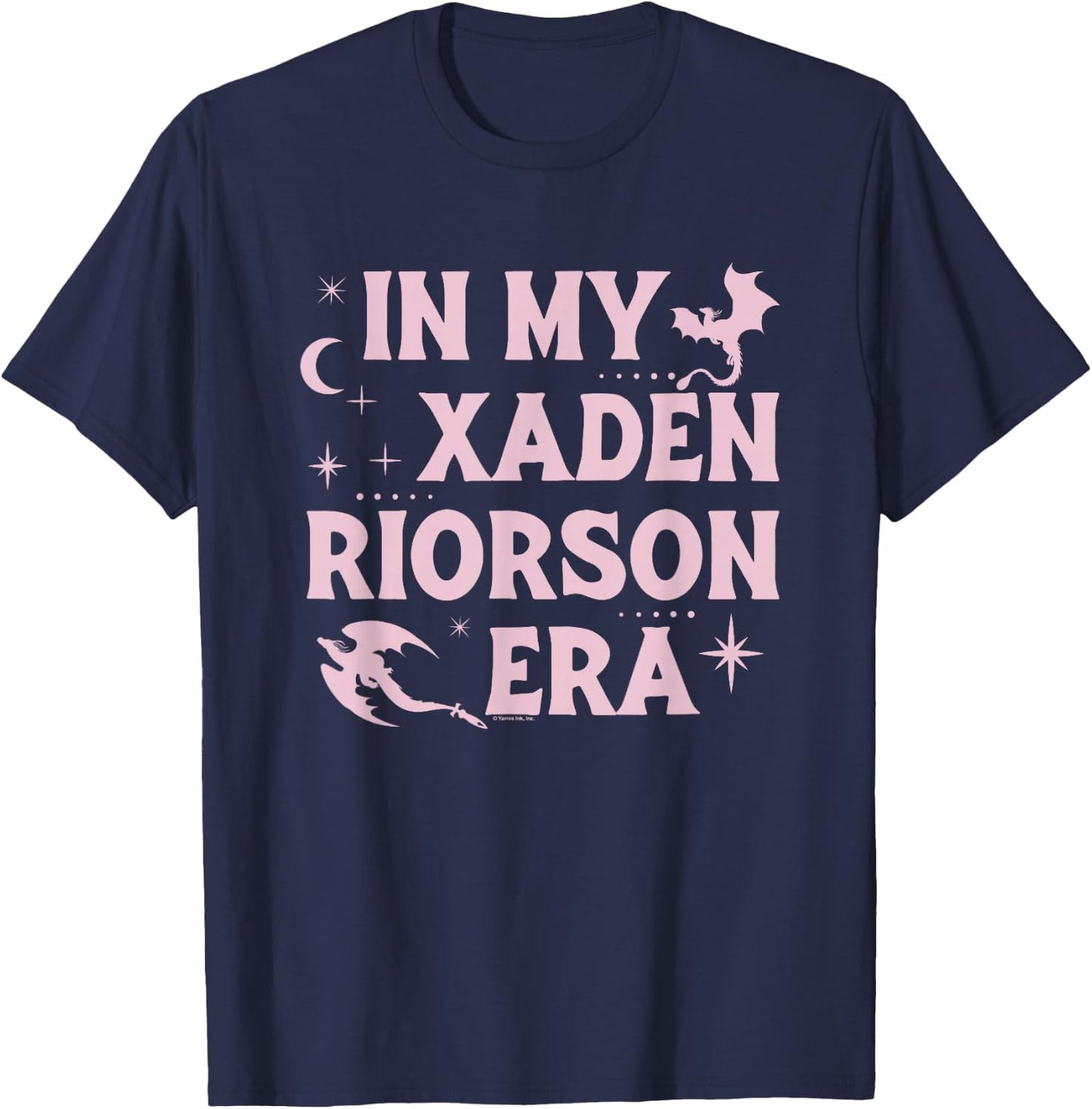 Fourth Wing The Empyrean in My Xaden Riorson Era T-Shirt - T-Shirt | Navy