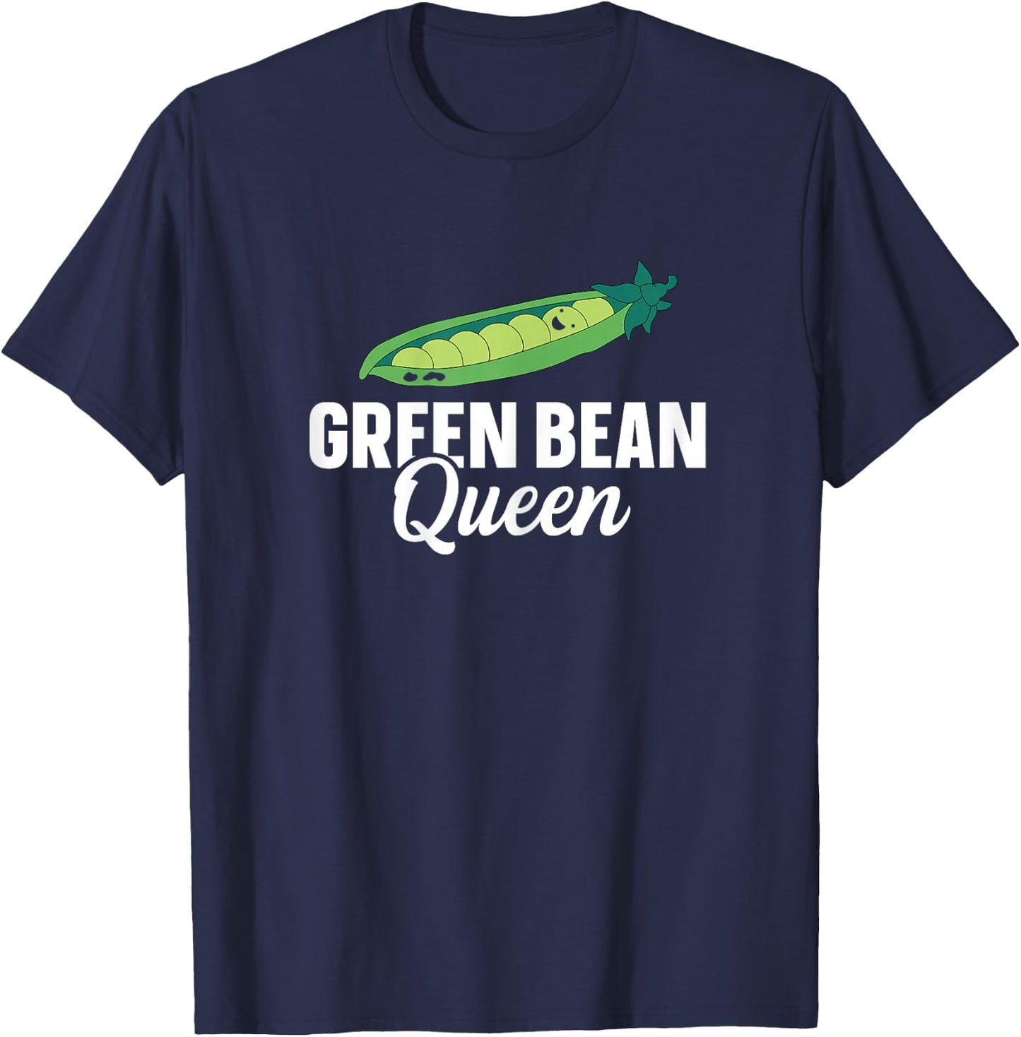 Green Bean Queen T-Shirt - T-Shirt | Navy