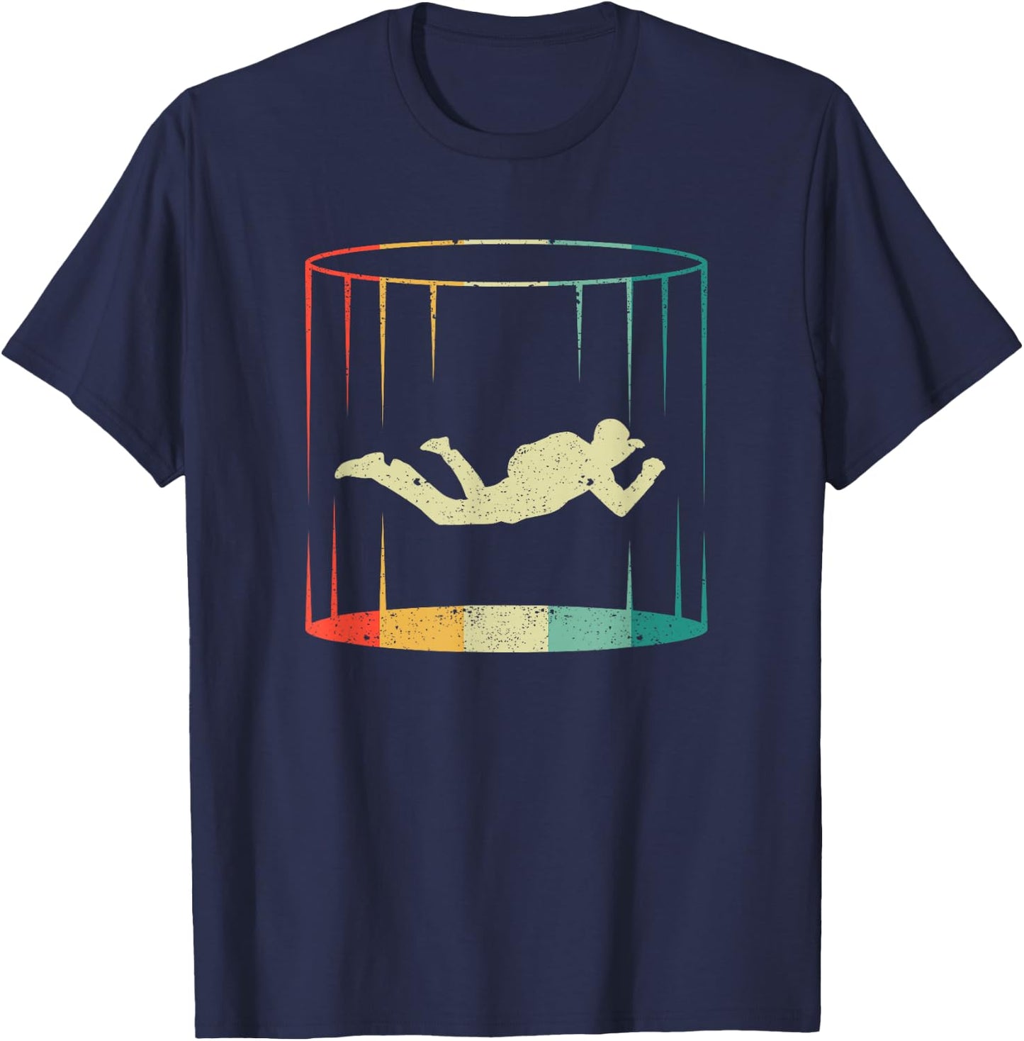 Bodyflying Wind Tunnel Indoor Skydiving Lover Tunnel Flight , black T-Shirt - T-Shirt | Navy
